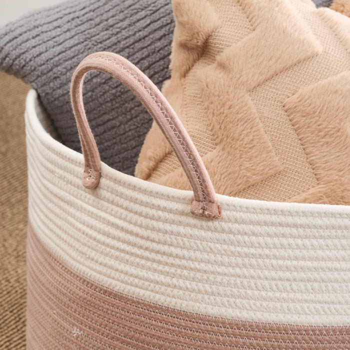 Francis - Cotton Round Laundry And Storage Basket