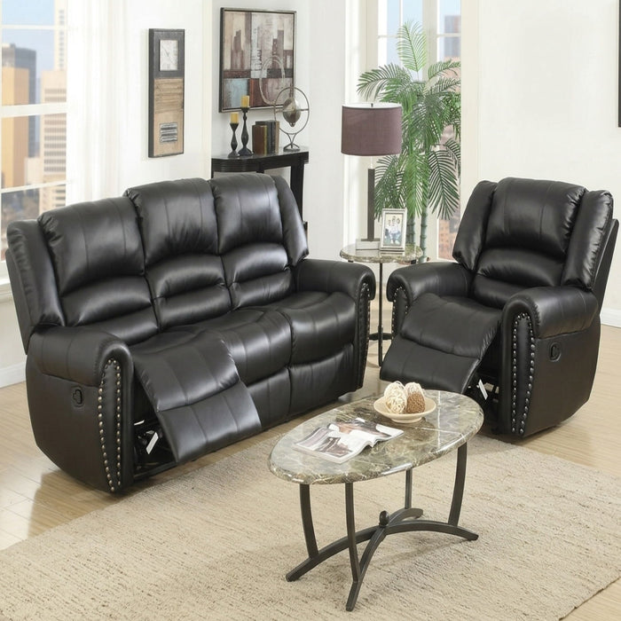 Modern Living Room Set With Nailhead Trim