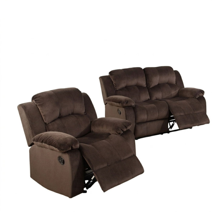 Modern Style Living Room Set With Reclining