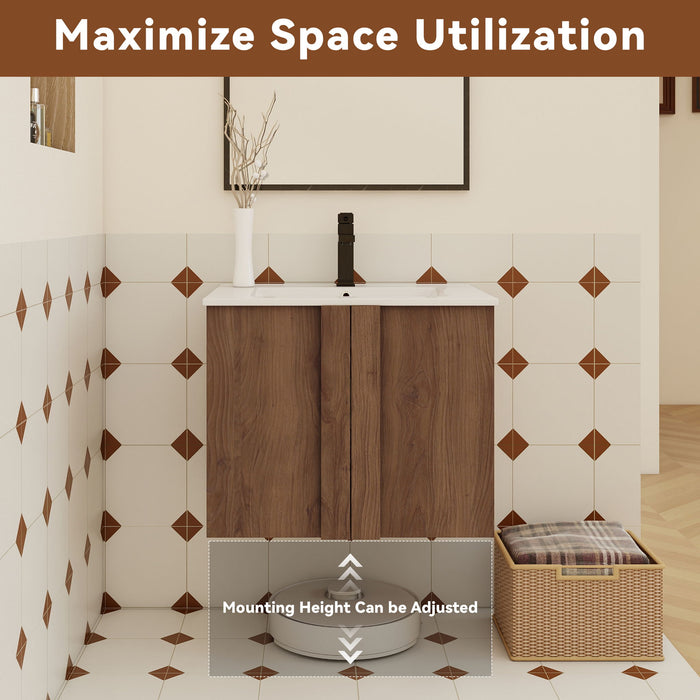 Floating Bathroom Vanity With Sink Combo
