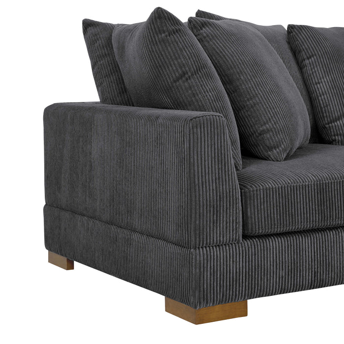 Large Seating Modular Sleeper Sectional - Dark Gray