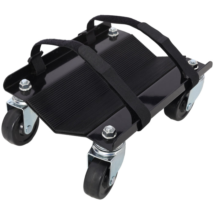 Heavy Duty Snowmobile Dolly With V Slide And Swivel Casters Steel, 1500Lbs Capacity