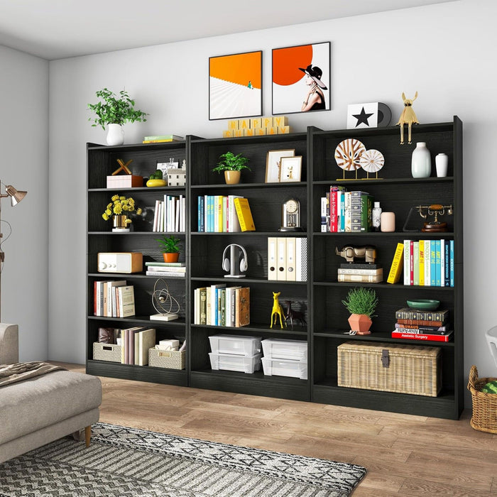 Library Bookshelf With Storage For Living Room