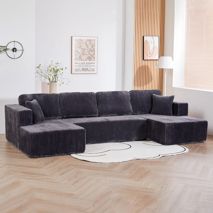 U-Shape Modular Sectional Sofa For Living Room