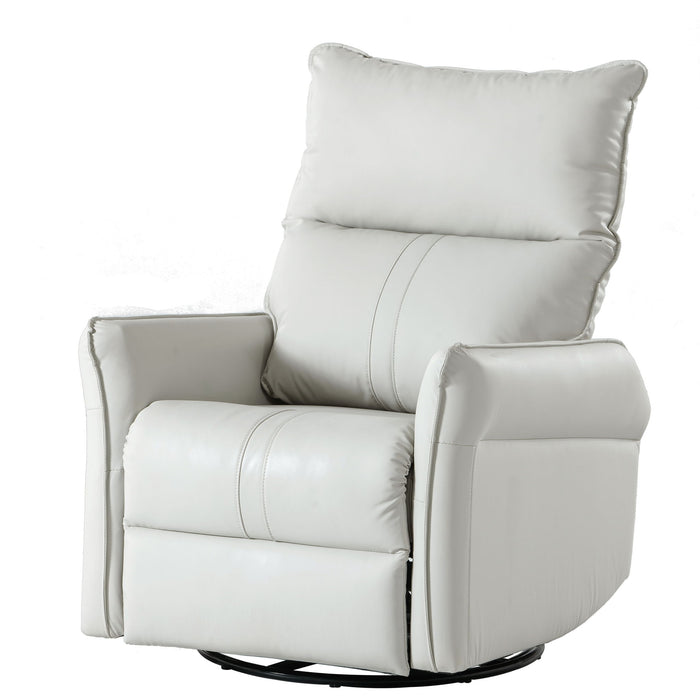 360° Modern Small Rocking Swivel Recliner Chair With Side Pocket