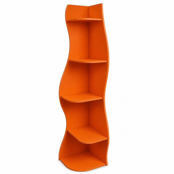 5 Tier S - Shaped Corner Shelf For Living Room