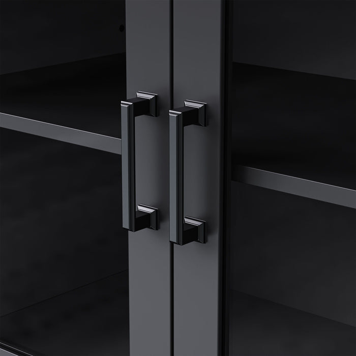 Farmhouse TV Stand With Solid Wood Gourd Shaped Legs For TVs Up To 70"