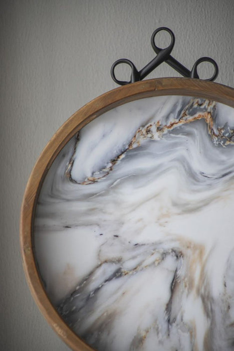 French Country Home Decor Collection (Includes An Artificial Plant, Vase, Trays, Stool And Side Table) (Set of 5) - Multicolor