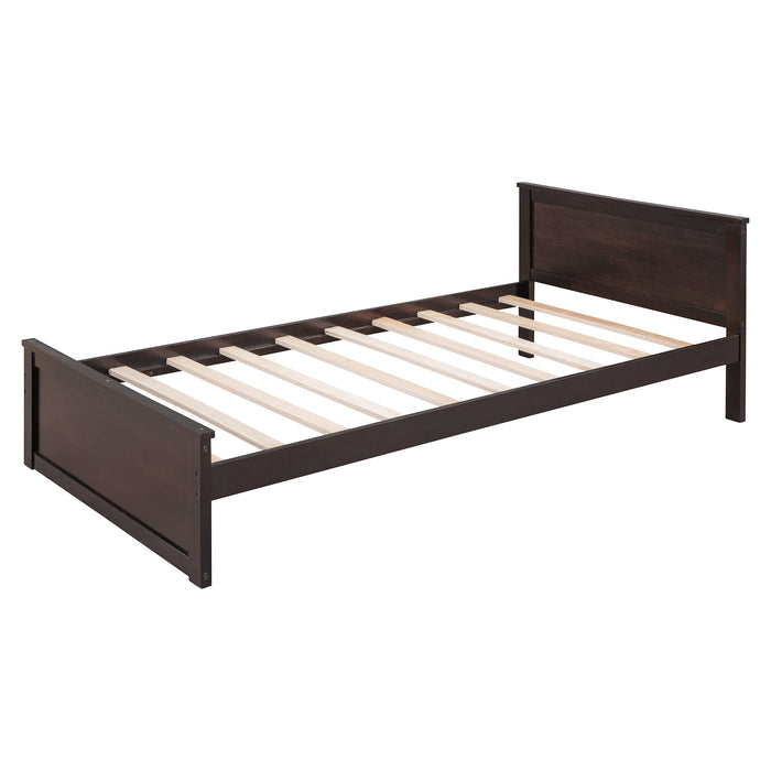 Loft Bed With A Twin Size Standalone Bed, Shelves, Desk, And Wardrobe