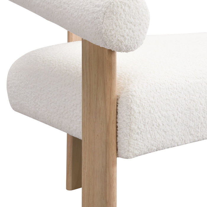 Modern Round Armrest Loveseat