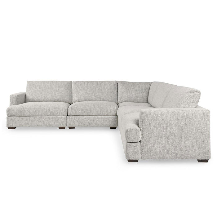 Ludwig - Upholstered 5 Piece Sectional - Ivory