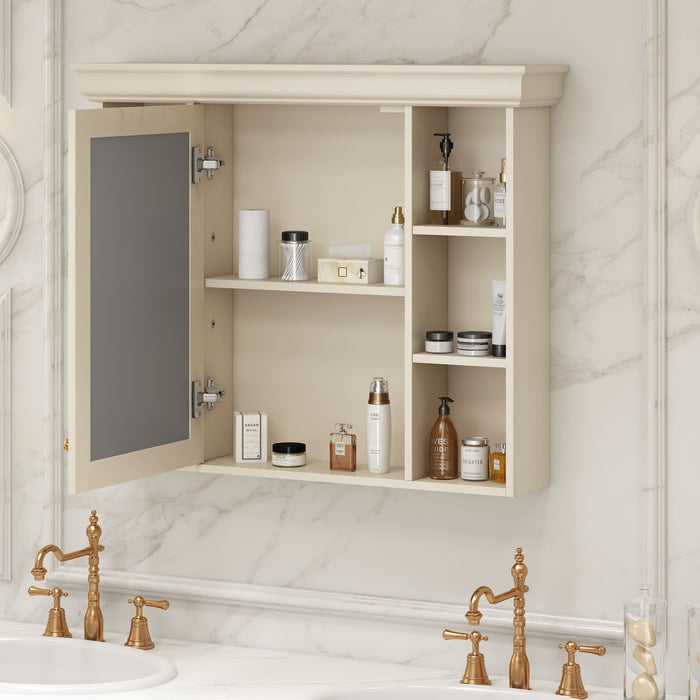 Wall Mounted Bathroom Storage Cabinet With Mirror Door