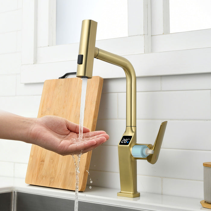 Touchless Kitchen Faucet With LED Display