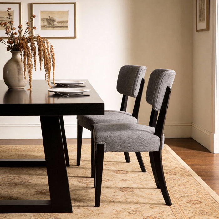 Contemporary Armless Dining Chairs (Set of 2)