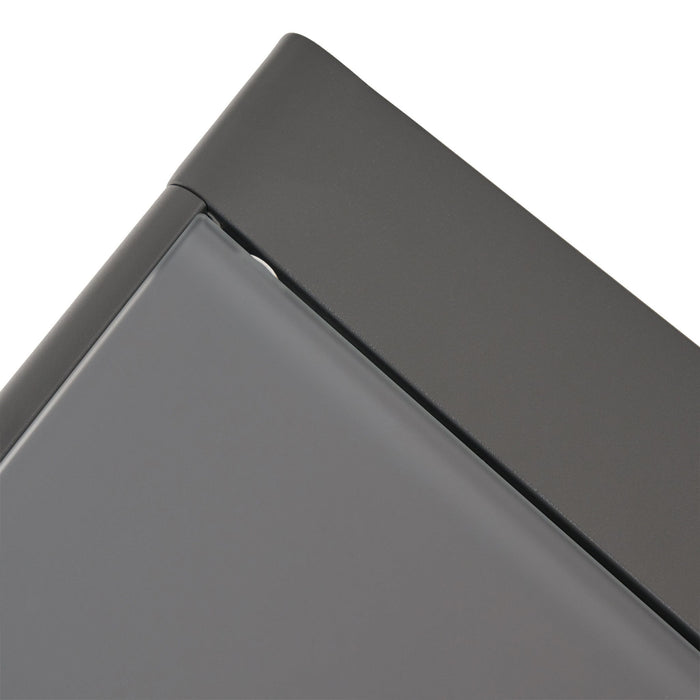 Cape Coral - Contemporary Side Table With Frosted Glass Top