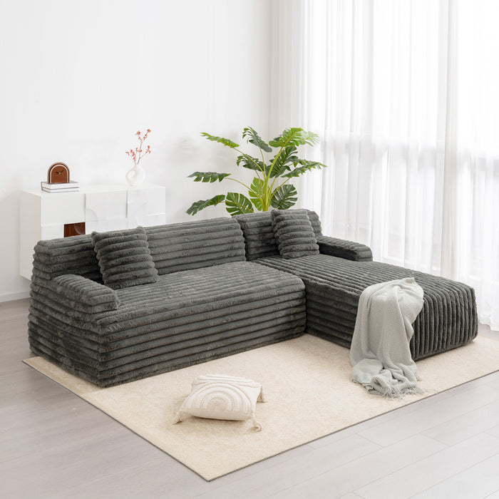 Cloud Sectional Sofa Upholstered Couch Free Combined Sofa