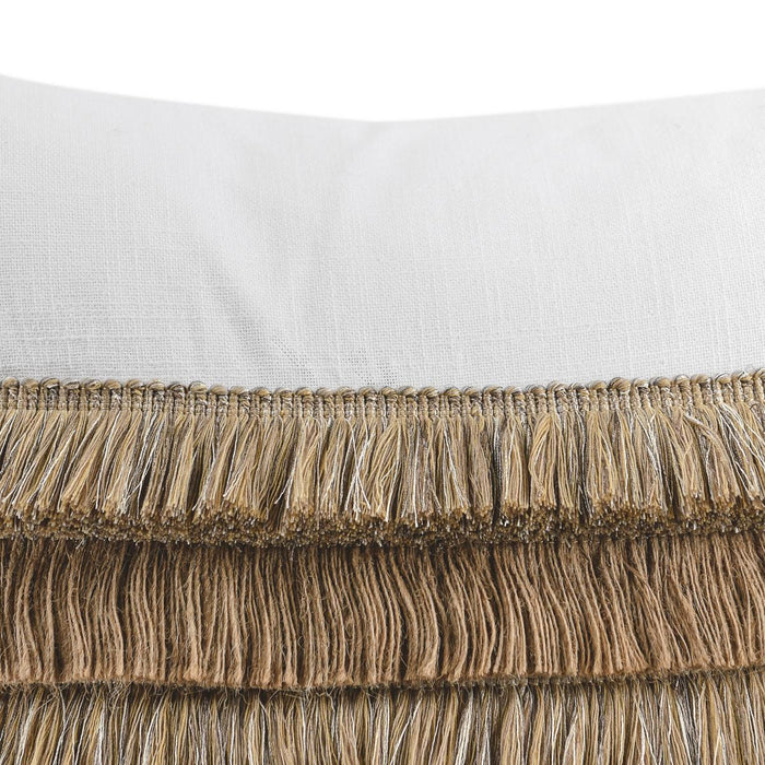 Safi - 22" x 22" Pillow - Ivory / Natural