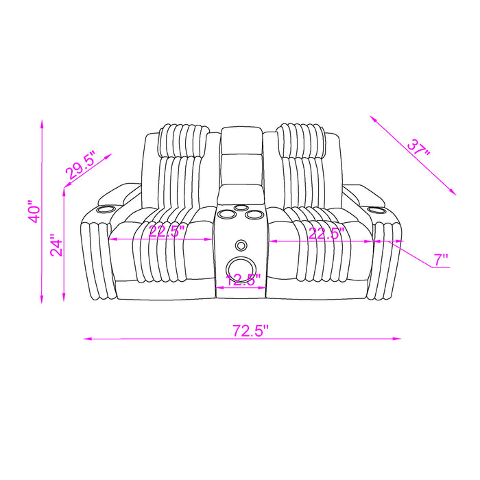 Duran - Power Reclining Set With Power Headrest