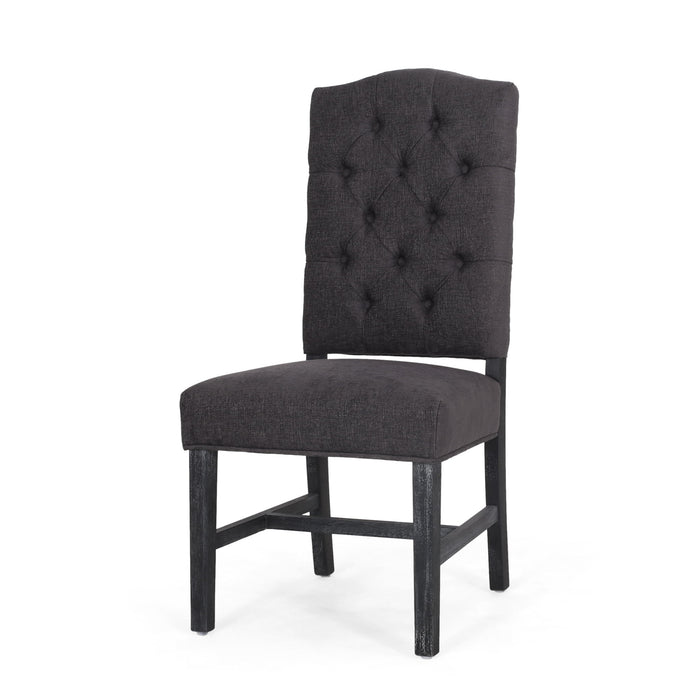Elegant Dining Chair With Button Tufted Design