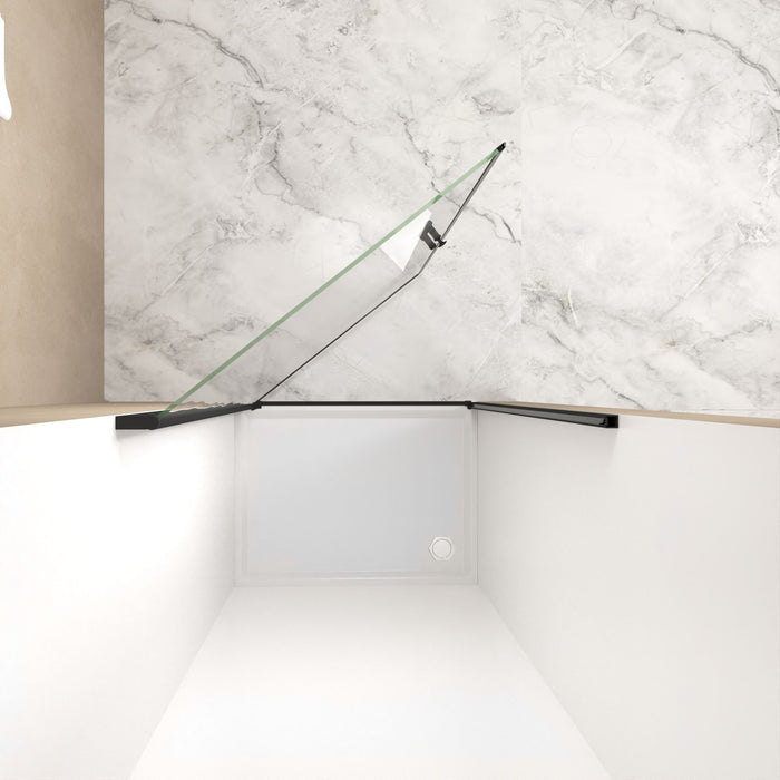 Shower Door With Glass And Explosion Proof Safety Film