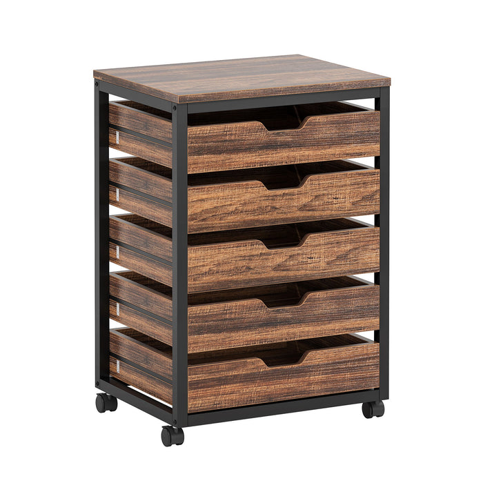 Storage Chest With Wheels, Mobile Drawer Unit