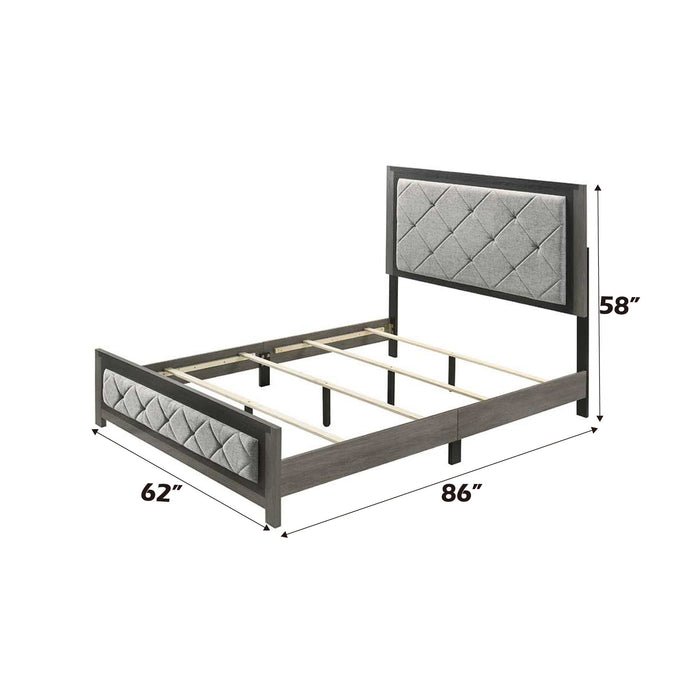 Jehoram - Queen Bed - Gray