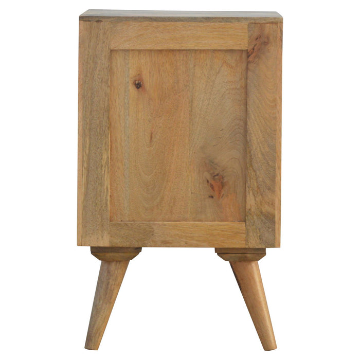 4 Drawer Multi Nightstand - Oak