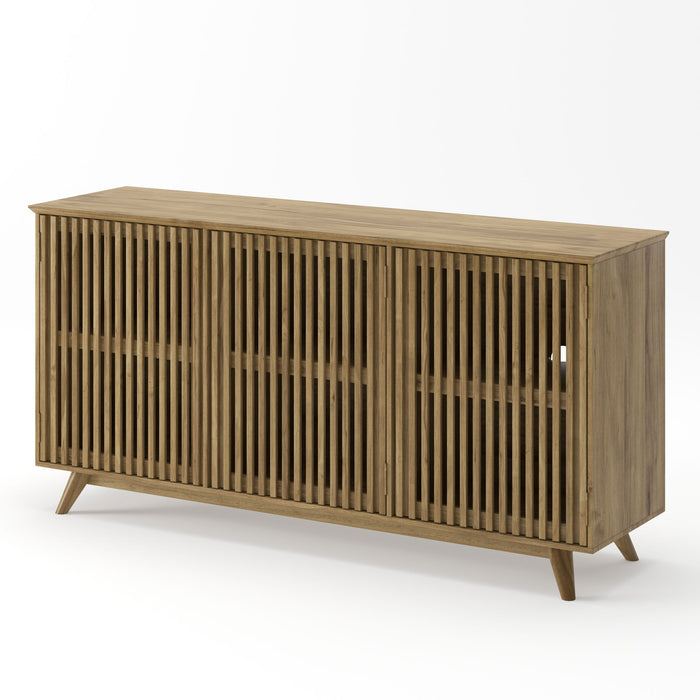 TV Stand With Adjustable Shelf - Natural