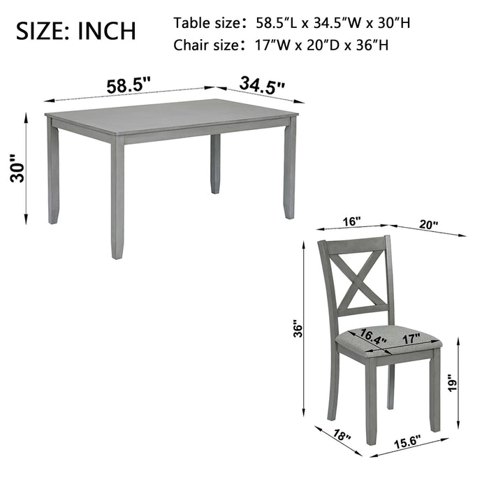 Kitchen Dining Set, Rectangular Dining Table