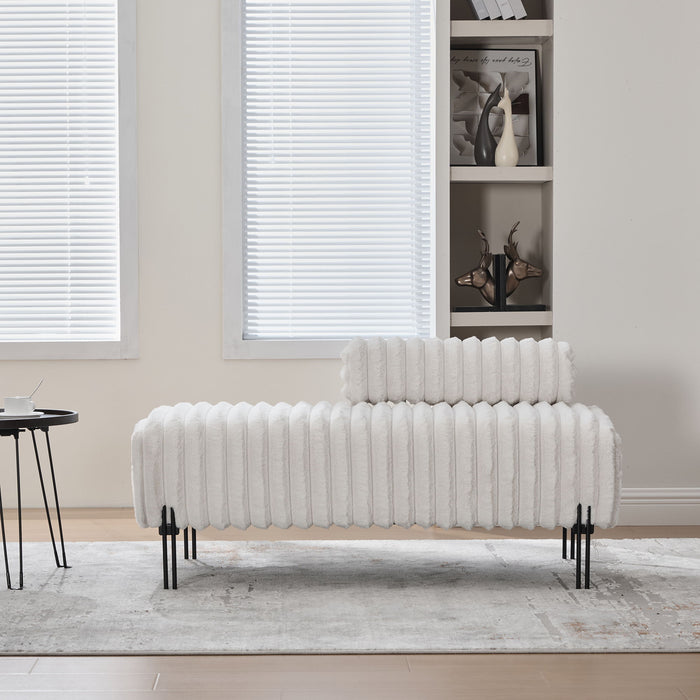 Mini Loveseat With Adjustable Backrest