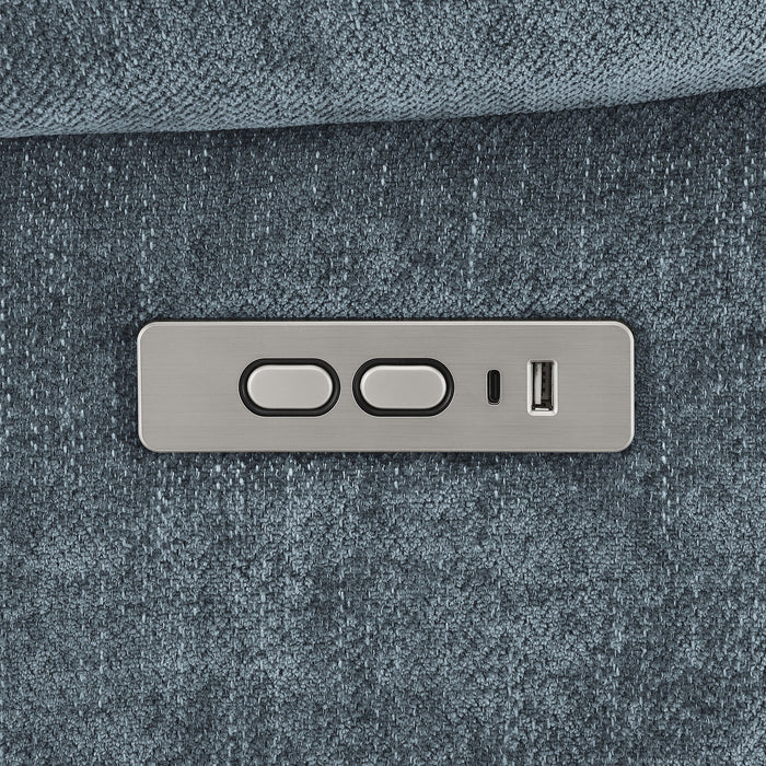 Beca - Upholstered Power Lift Recliner With Cupholders And USB Charging