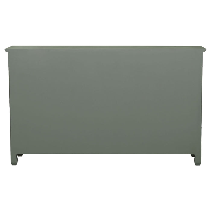 Naomi - 3 Drawer Scrollwork Accent Cabinet - Green