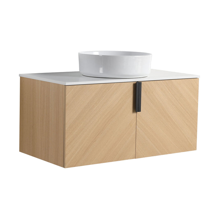 Wall Mounted Bathroom Vanity With Art Sink
