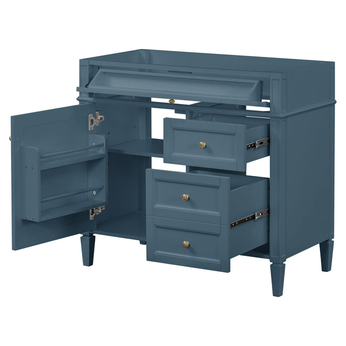 Bathroom Vanity With 2 Drawers And Tip-Out Drawer, Storage Cabinet