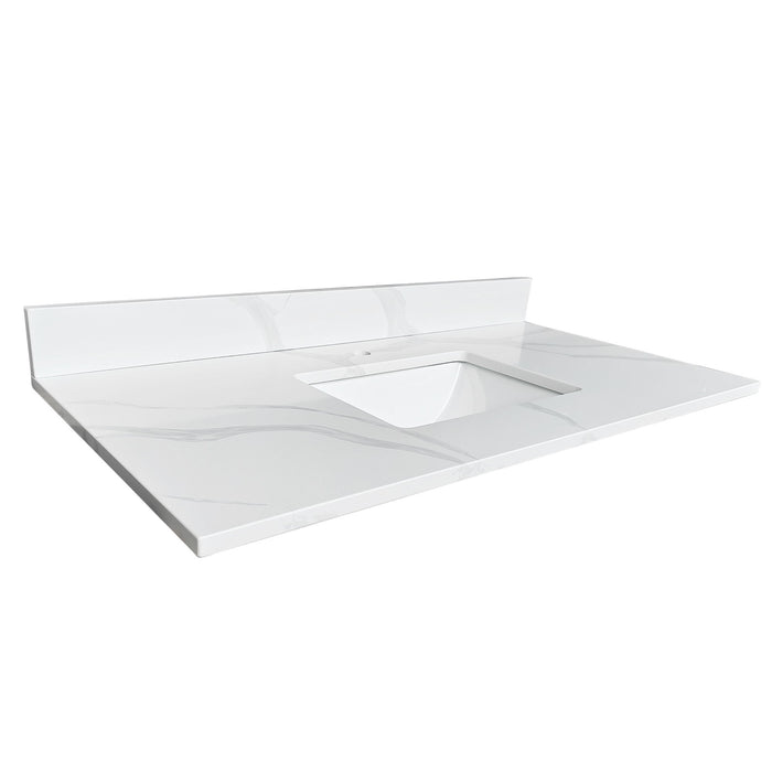 Bathroom Vanity Top With Undermount Single Bowl Sink