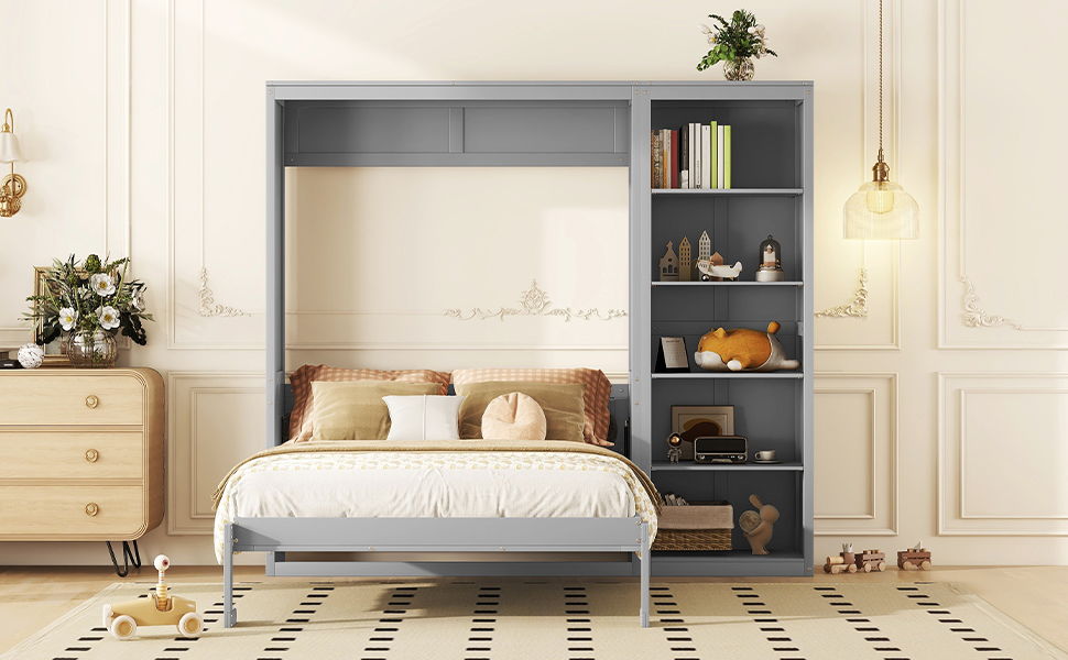 Murphy Wall Bed With Shelves