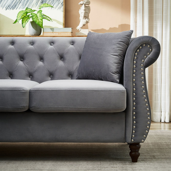 Streamline Modern L-Shaped Corner Sofa