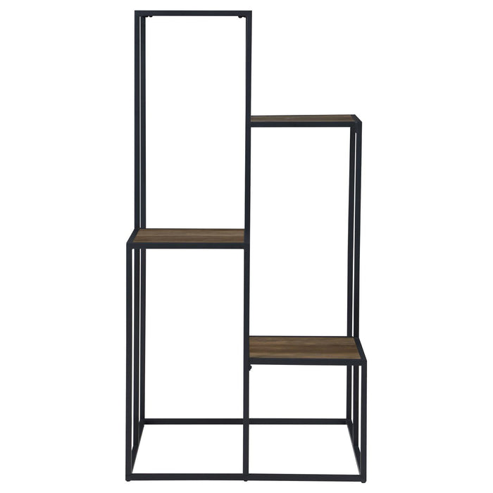 4 Tier Display Shelves - Black