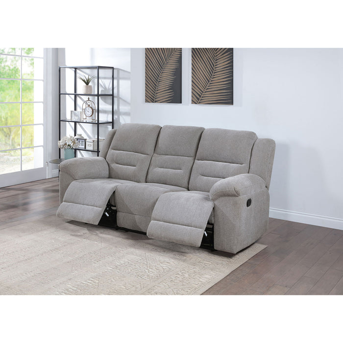 Sebring - Reclining Sofa With Manual Recline - Gray