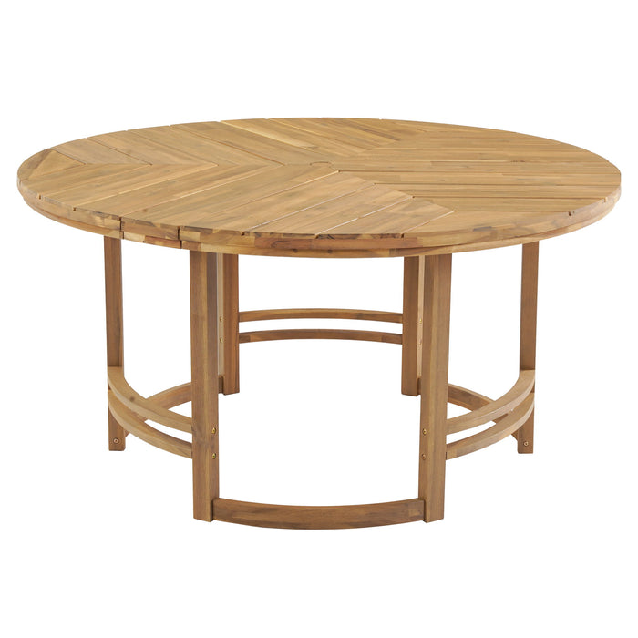 5 Piece Outdoor Dining Set, Patio Table And Chairs With Umbrella Hole