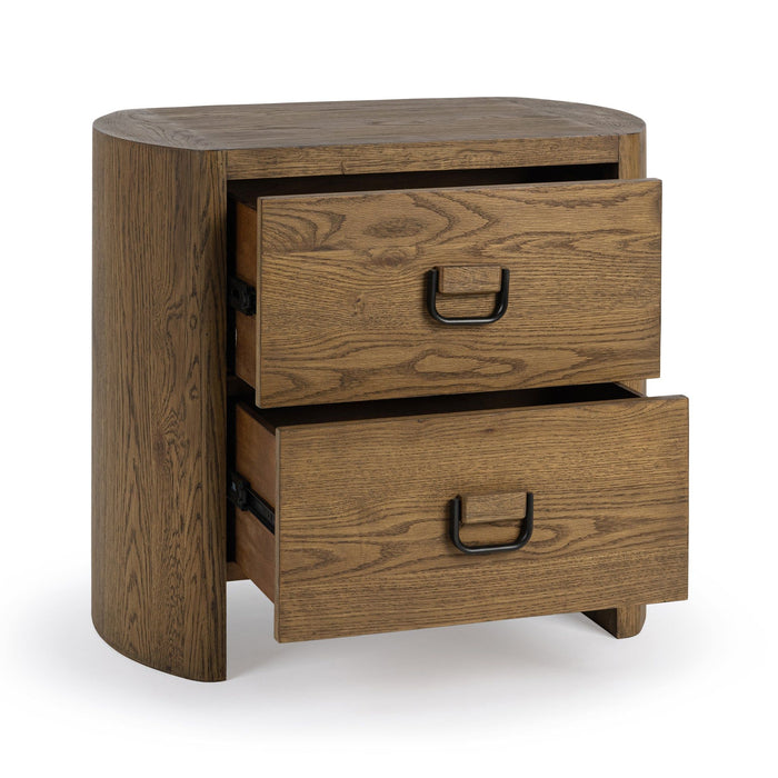 Kyrie - 2 Drawer Nightstand - Tawny Brown
