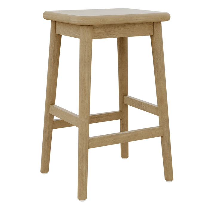 Selma - Barstool With Solid Wood Construction - Natural Wheat