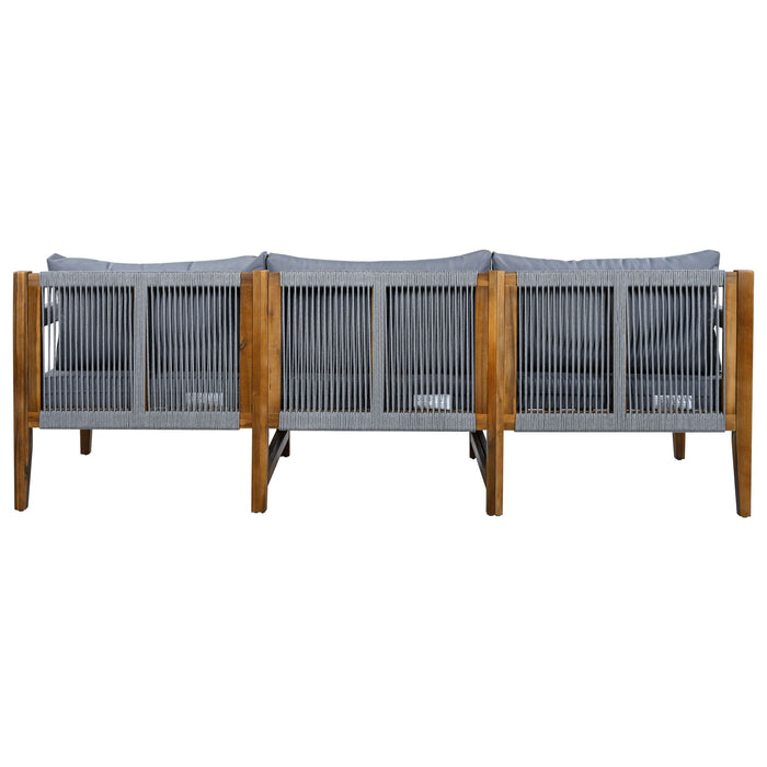 3 Piece Outdoor Sectional Sofa Set
