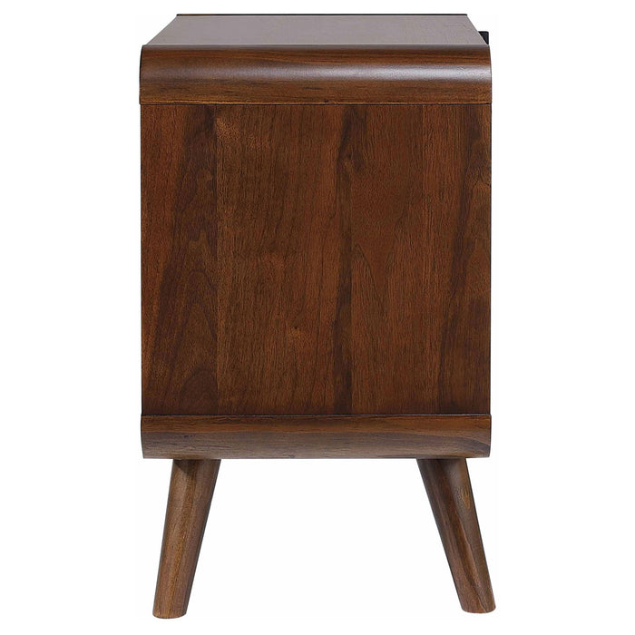 2 Drawer Nightstand - Walnut