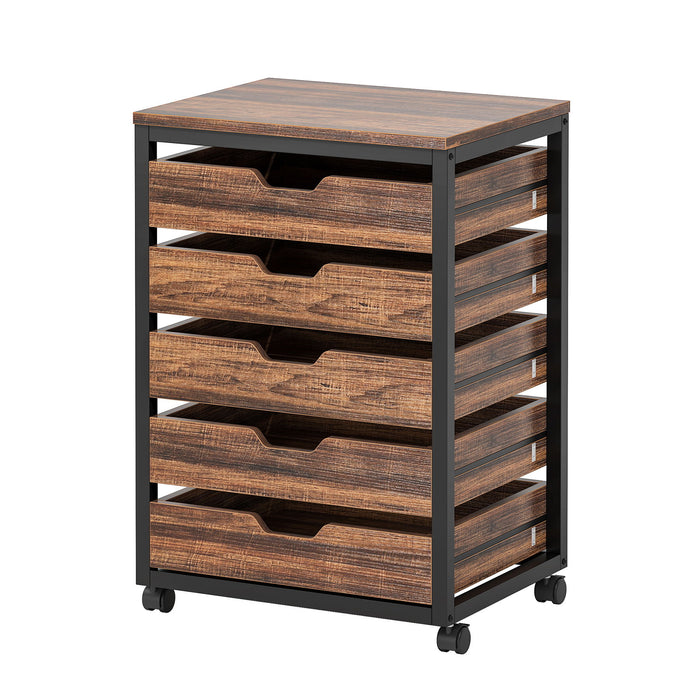 Storage Chest With Wheels, Mobile Drawer Unit