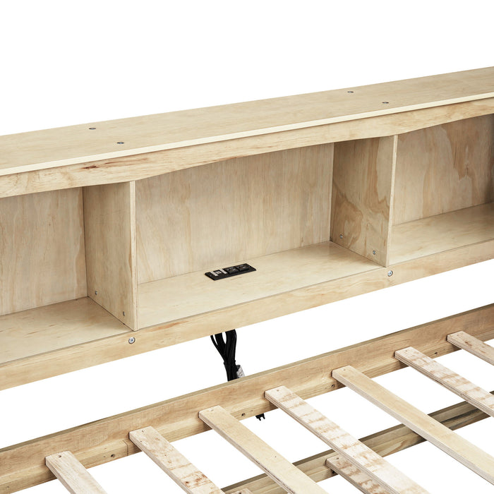 Daybed With Trundle, Storage Cabinets, USB Ports