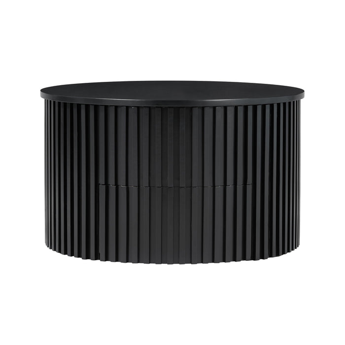 Round Lift Top Coffee Table With Hidden Storage For Living Room
