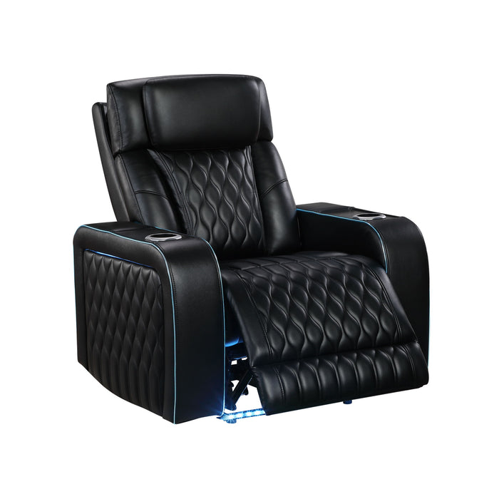 Electra - Power Reclining Set With Power Headrests, Massage And LED Lighting