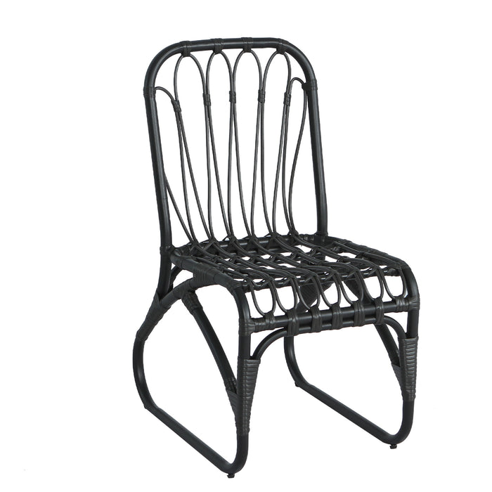 Outdoor Wicker Dining Chairs With Washable Cushion (Set of 2)