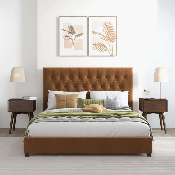 Donald - Mid-Century Modern Platform Bed